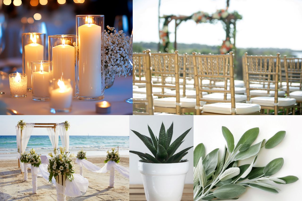 destination wedding simple decorations