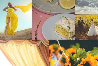 Destination Wedding Colour Theme - Yellow and White